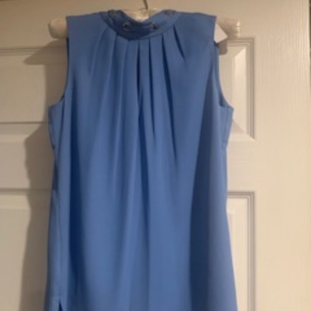 Carnation Blue Shell with Silver Detailing